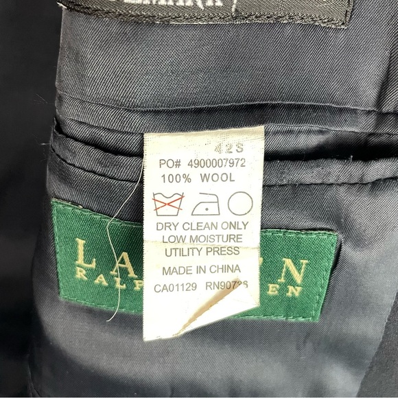 Lauren Ralph Lauren Navy Blue Blazer Sport Coat - Picture 8 of 8